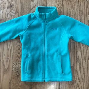 Columbia Girls Size M Fleece. Teal color.